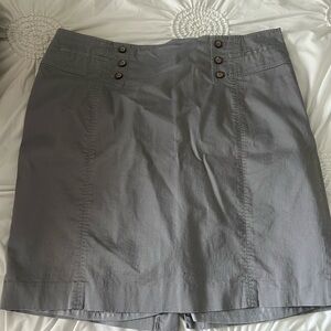 grey midi skirt